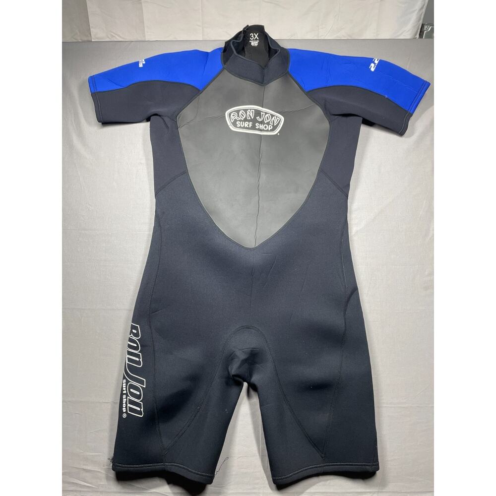 Ocean Tec Ron Jon Surf Shop Men s Zipper Short Sleeves Neoprene Surf Wetsuit 3X